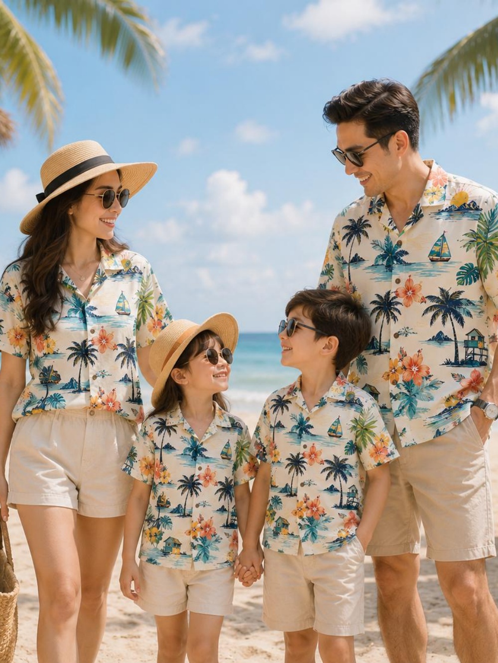 夏用ハワイアン子供用シャツ トロピカル植物柄プリント 家族旅 - Plant Parent Clothing のレビューと価格