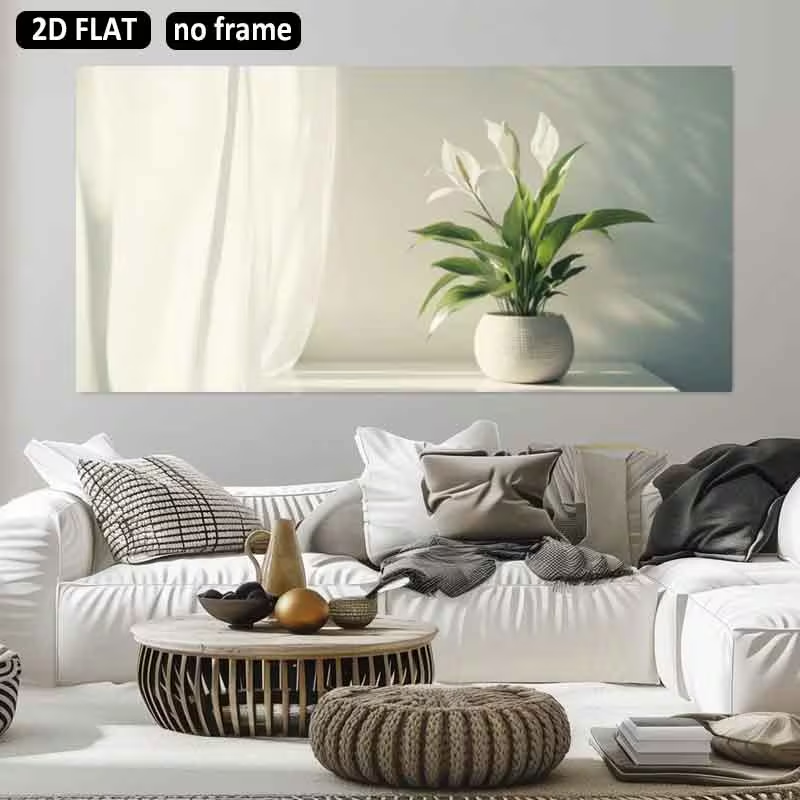 1枚（フレームなし）、2Dフラット、2Dフラット1枚 31. - Peace Lily White のレビューと価格