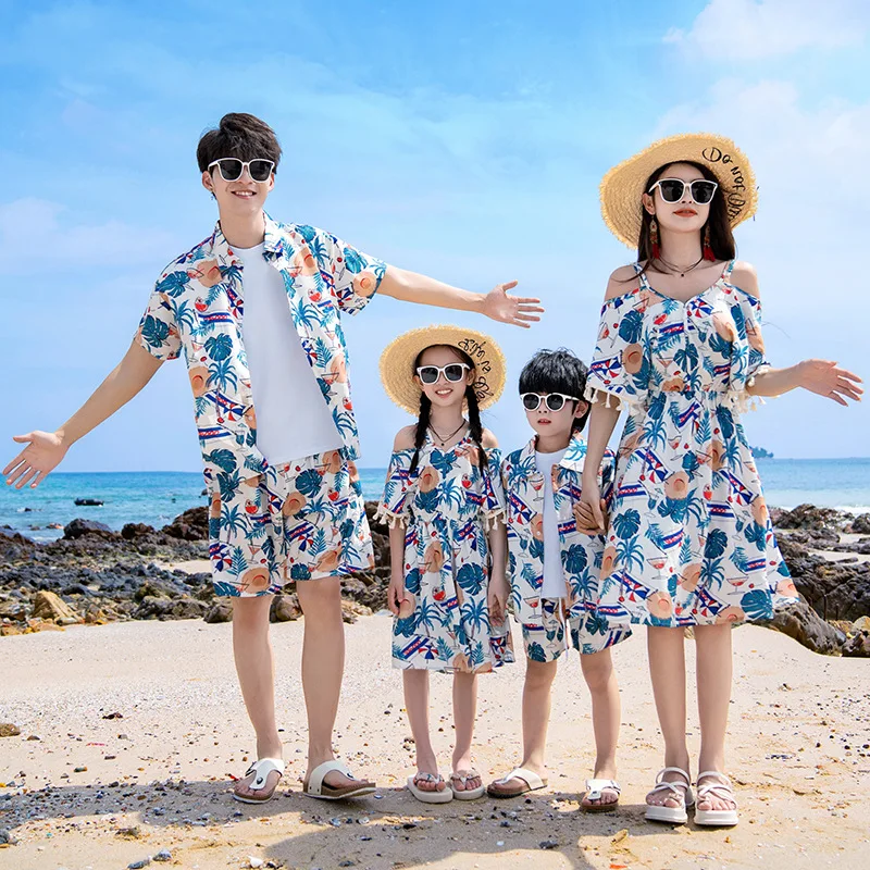 家族全員のためのバケーションドレスセット,ママ,娘,リゾート - Plant Parent Clothing のレビューと価格